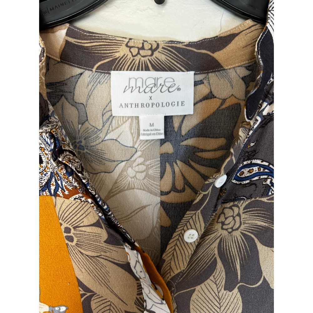 Anthropologie Mare Mare Patchwork Floral Boho Maxi Dress M - Picture 9 of 13